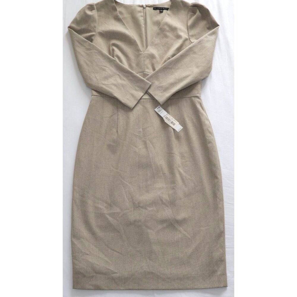 NWT Antonio Melani Dress Office SIZE 6 Beige $169